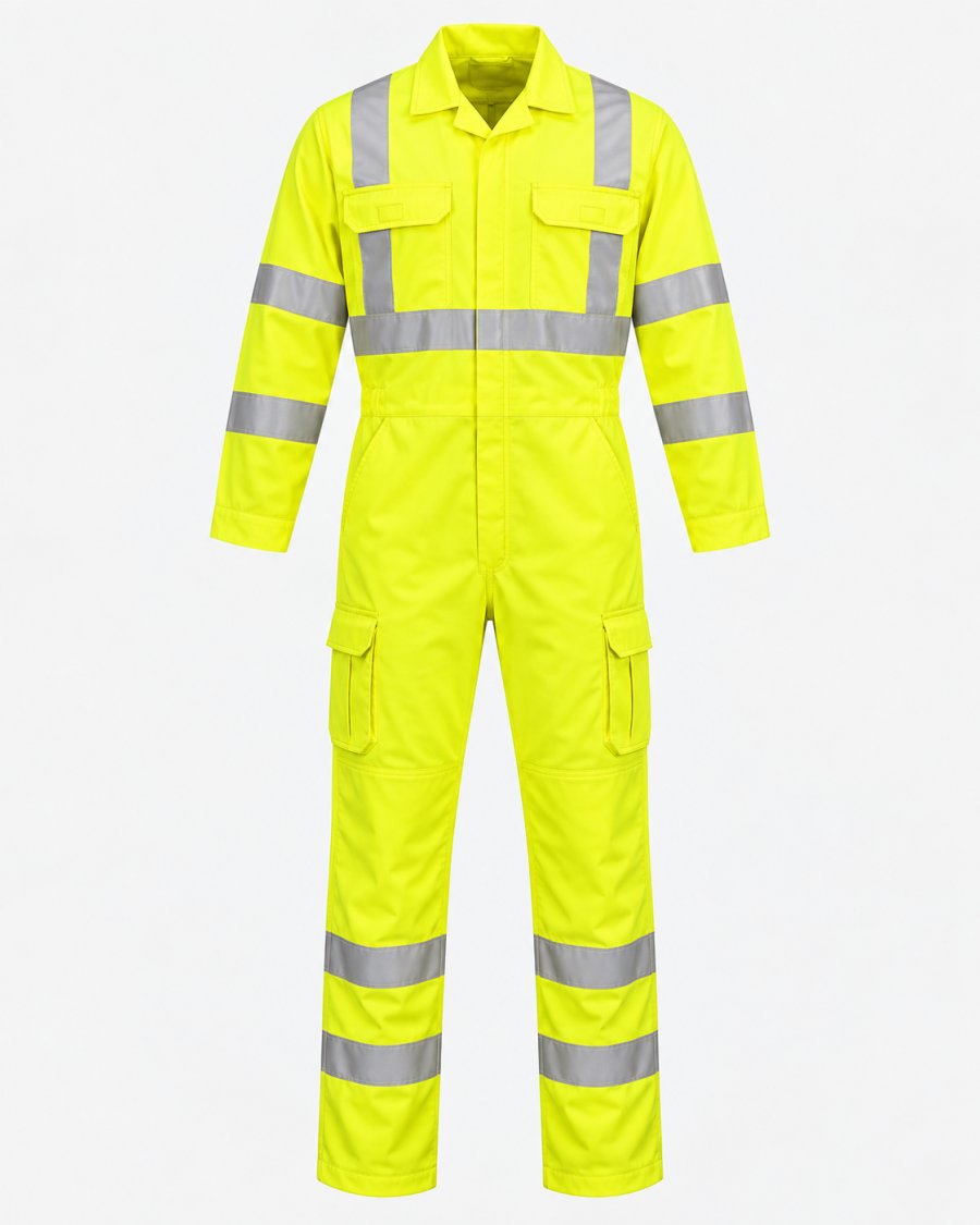 High Visibility Coveralls – Reflective Industrial Safety Workwear